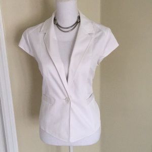 Express One Button Short Sleeved Blazer